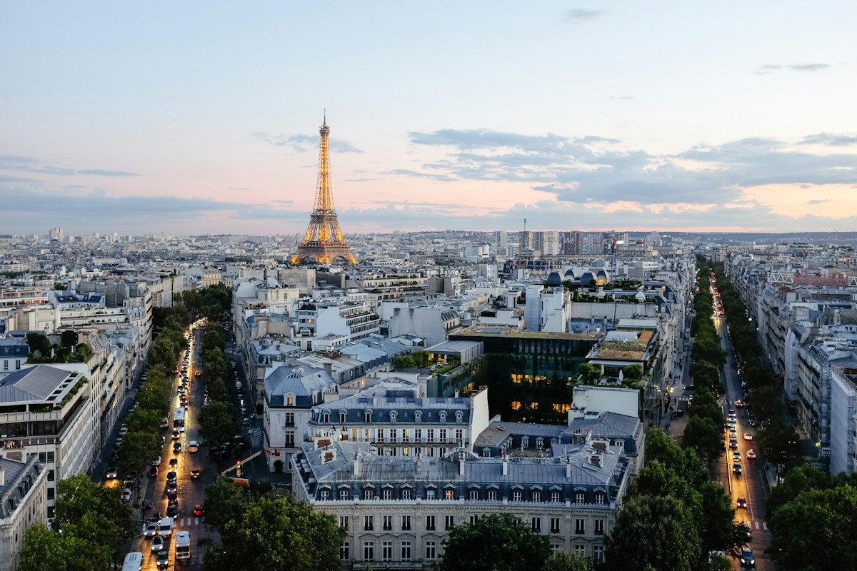 Paris skyline with the Eiffel Tower